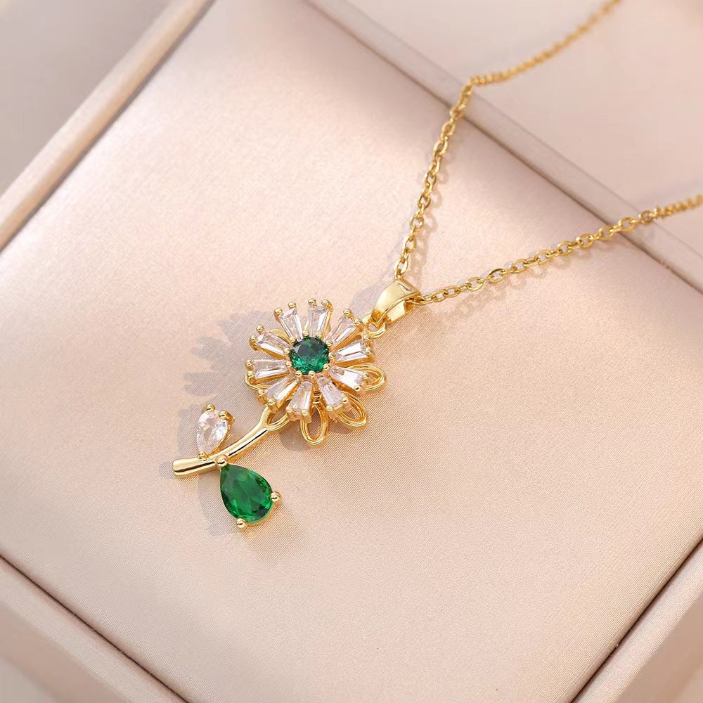 Collar de Girasol dorado