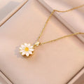 Collar de flor margarita con movimiento