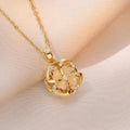 Collar de flor con movimiento
