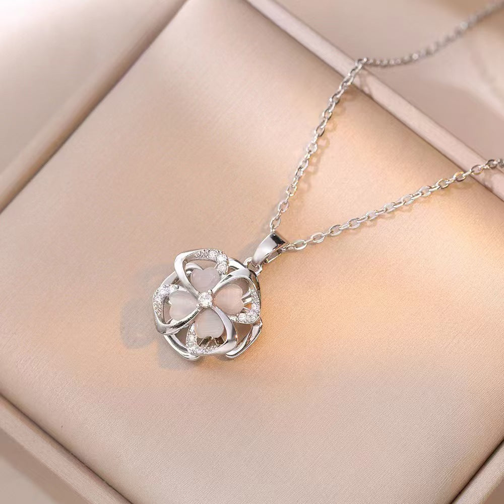 Collar de rendilete plata